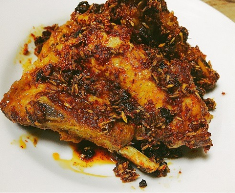 湖南風スペアリブのスパイシー焼き